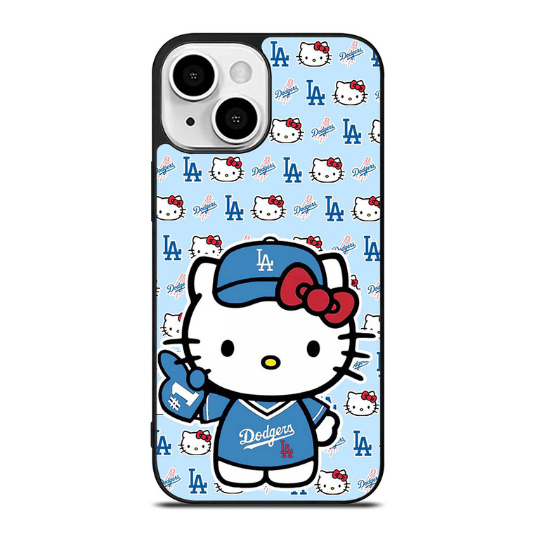 HELLO KITTY LA DODGERS LOS ANGELES BASEBALL iPhone 13 Mini Case Cover