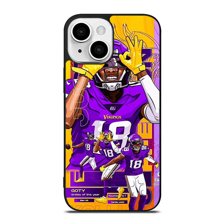 JUSTIN JEFFERSON MINNESOTA VIKINGS NFL iPhone 13 Mini Case Cover