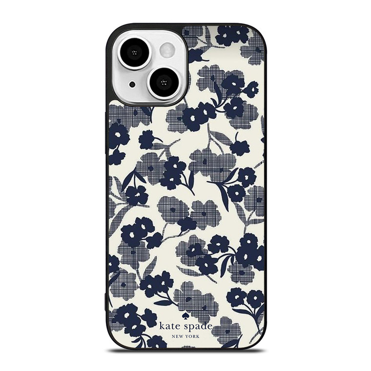 KATE SPADE NEW YORK BLUE FLORAL iPhone 13 Mini Case Cover