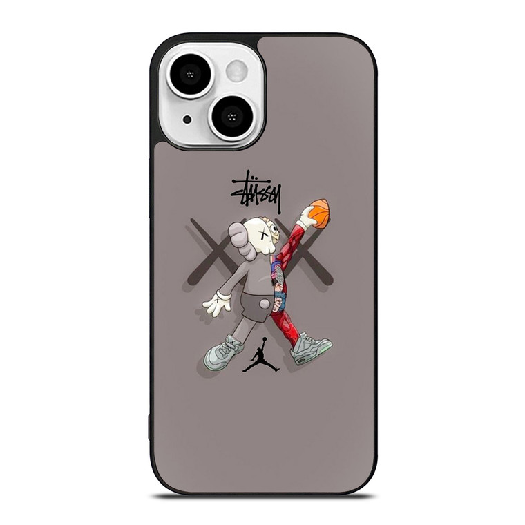 KAWS AIR JORDAN STUSSY iPhone 13 Mini Case Cover