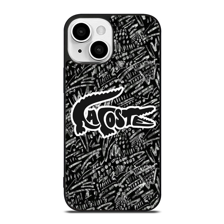 LACOSTE LOGO BLACK AND WHITE iPhone 13 Mini Case Cover