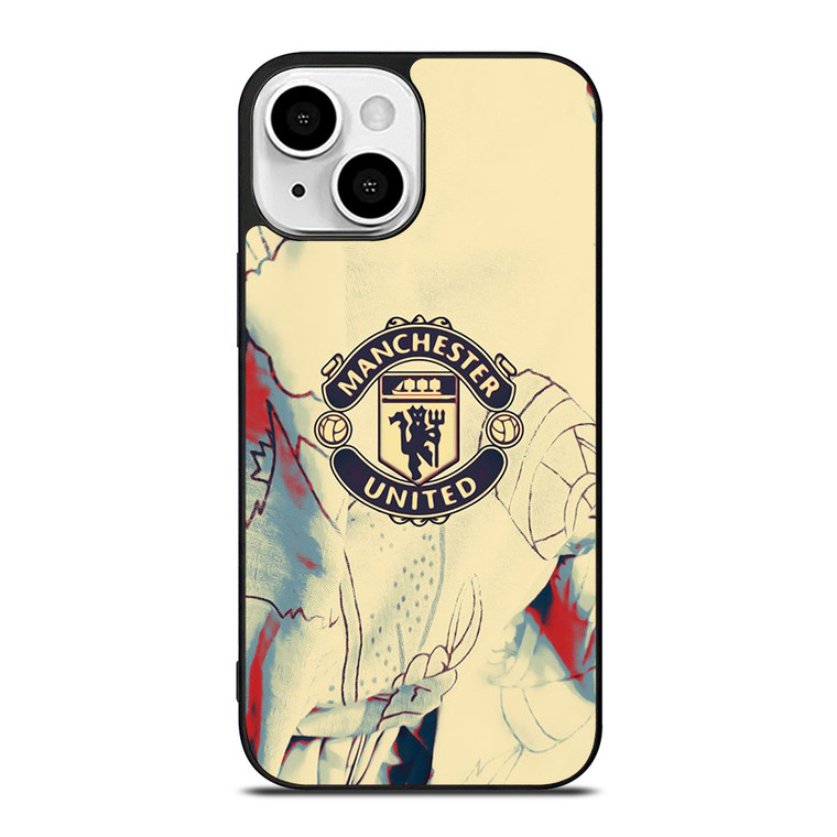 RED DEVILS MANCHESTER UNITED FC LOGO iPhone 13 Mini Case Cover