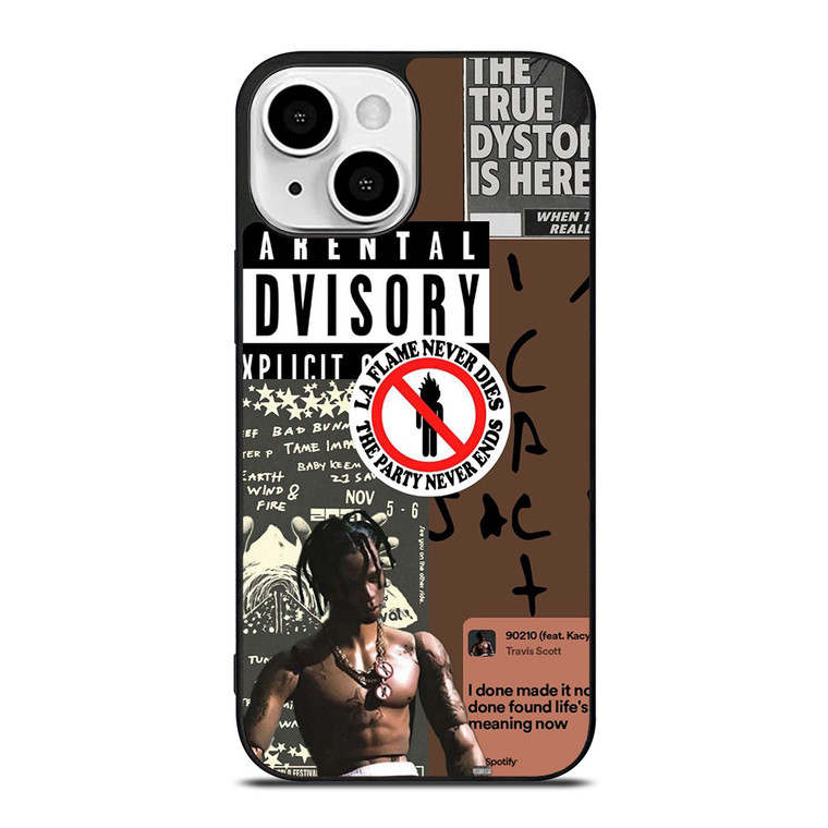 TRAVIS SCOTT RAPPER PARENTAL ADVISORY iPhone 13 Mini Case Cover TRAVIS SCOTT RAPPER PARENTAL ADVISORY iPhone 13 Mini Case Cover