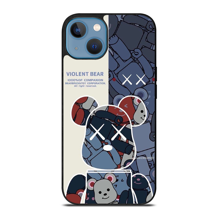 BEAR BRICK VIOLENT BEAR KAWS iPhone 13 Case Cover
