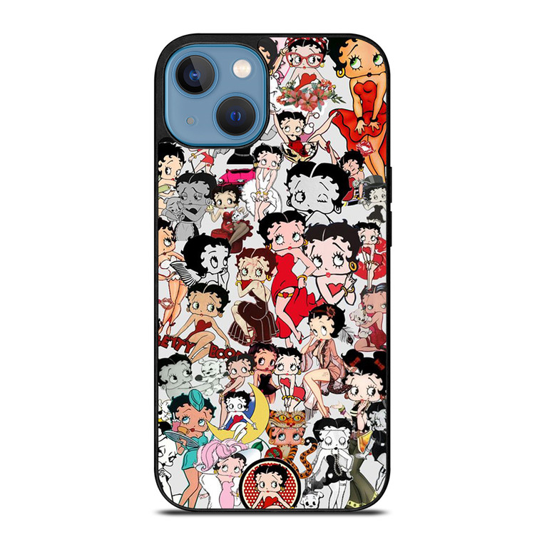 BETTY BOOP CARTOON COLLAGE iPhone 13 Case Cover