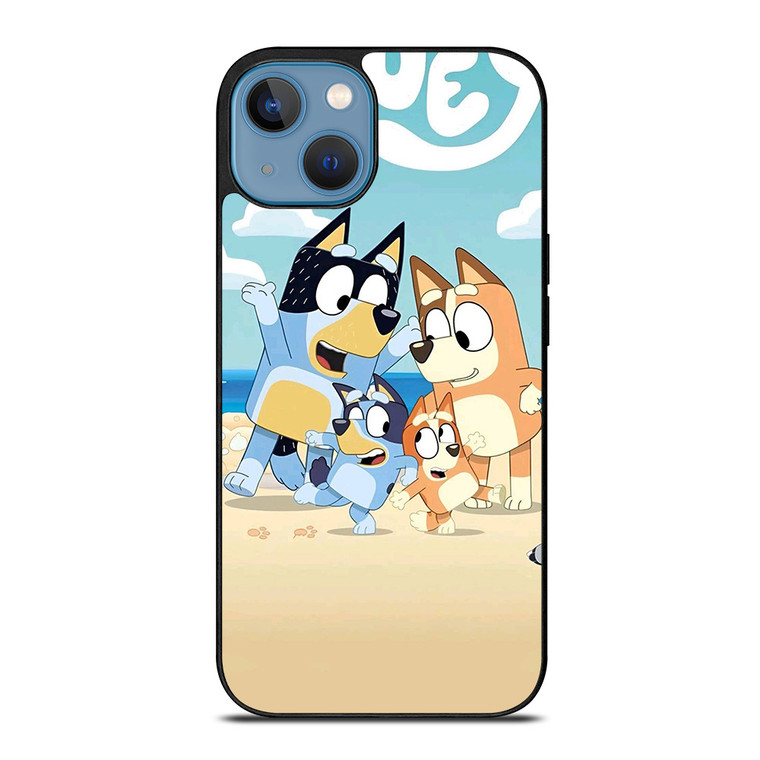 BLUEY HEELERS FAMILY CARTOON iPhone 13 Case Cover