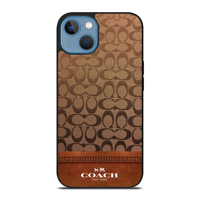 COACH NEW YORK ICON BROWN LOGO iPhone 13 Case Cover