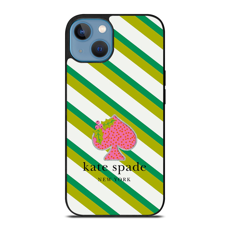 KATE SPADE NEW YORK LOGO FRUITY GREEN iPhone 13 Case Cover