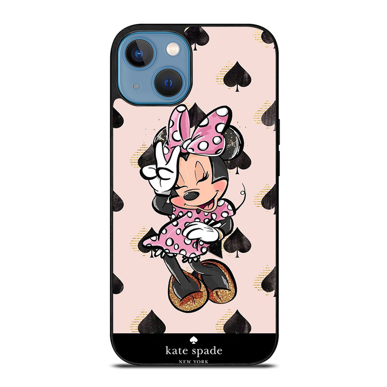 KATE SPADE NEW YORK LOGO MINNIE MOUSE DISNEY iPhone 13 Case Cover