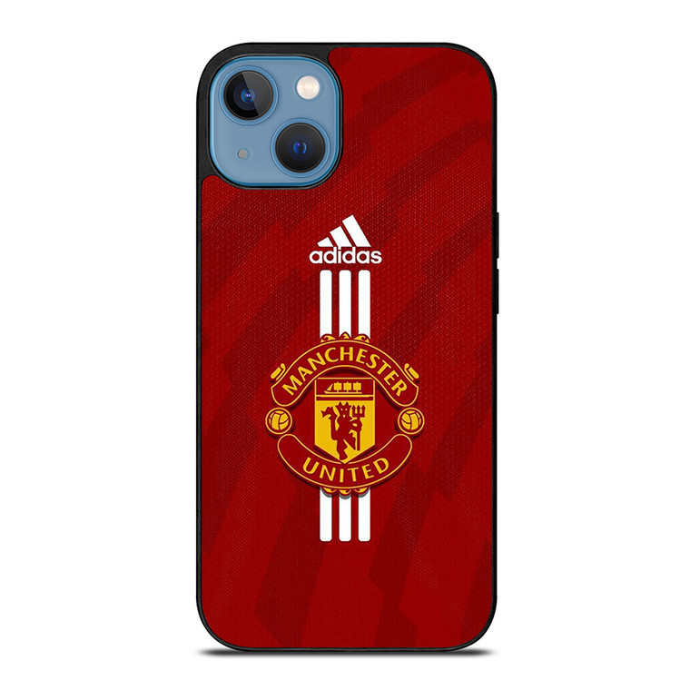 MANCHESTER UNITED FC FOOTBALL LOGO ADIDAS iPhone 13 Case Cover