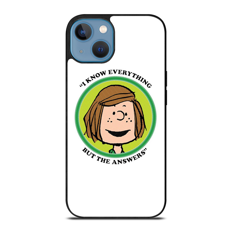 PEPPERMINT PATTY THE PEANUTS iPhone 13 Case Cover