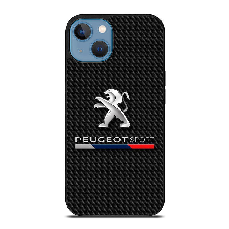 PEUGEOT SPORT CAR CARBON LOGO iPhone 13 Case Cover