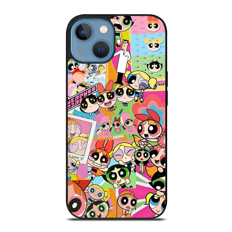 POWERPUFF GIRLS CARTOON NETWORK COLLAGE iPhone 13 Case Cover