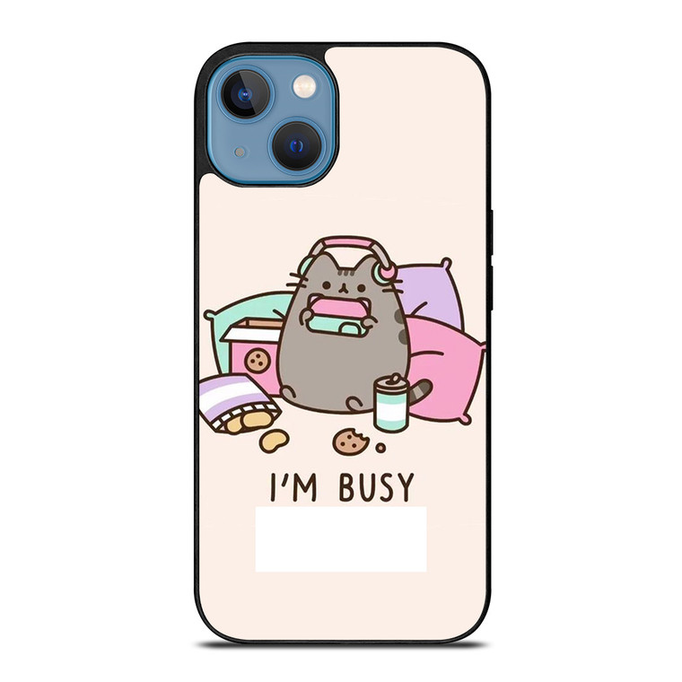 PUSHEEN CAT I'M BUSY iPhone 13 Case Cover