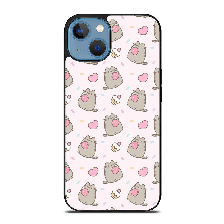 PUSHEEN CAT STRAWBERRY CAKE iPhone 13 Case Cover