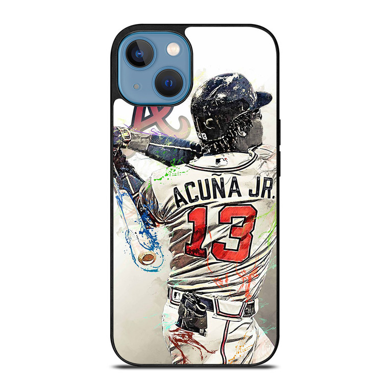 RONALD ACUNA JR 13 ATLANTA BRAVES iPhone 13 Case Cover RONALD ACUNA JR 13 ATLANTA BRAVES iPhone 13 Case Cover