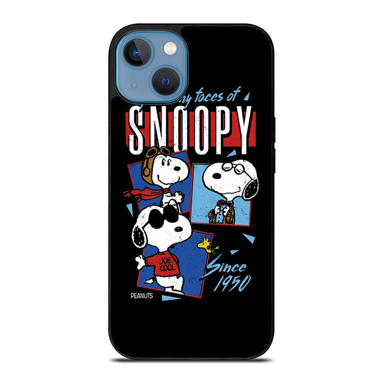 SNOOPY FACES THE PEANUTS CARTOON iPhone 13 Case Cover
