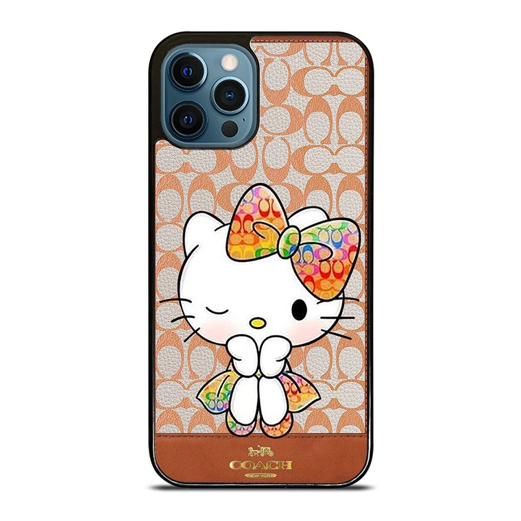 COACH NEW YORK LOGO HELLO KITTY iPhone 12 Pro Max Case Cover