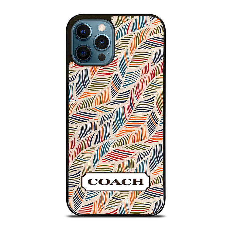 COACH NEW YORK LOGO MONOGRAM SEAMLESS PATTERN iPhone 12 Pro Max Case Cover