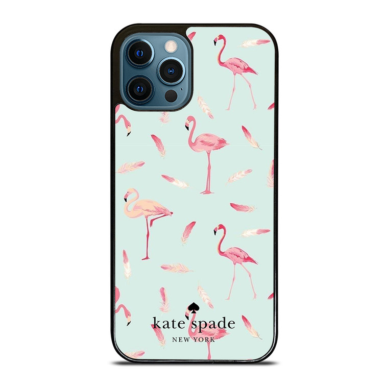 KATE SPADE NEW YORK LOGO FLAMINGOS iPhone 12 Pro Max Case Cover
