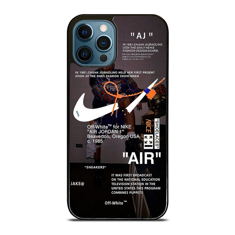 OFF-WHITE NIKE AIR JORDAN MICHAEL iPhone 12 Pro Max Case Cover