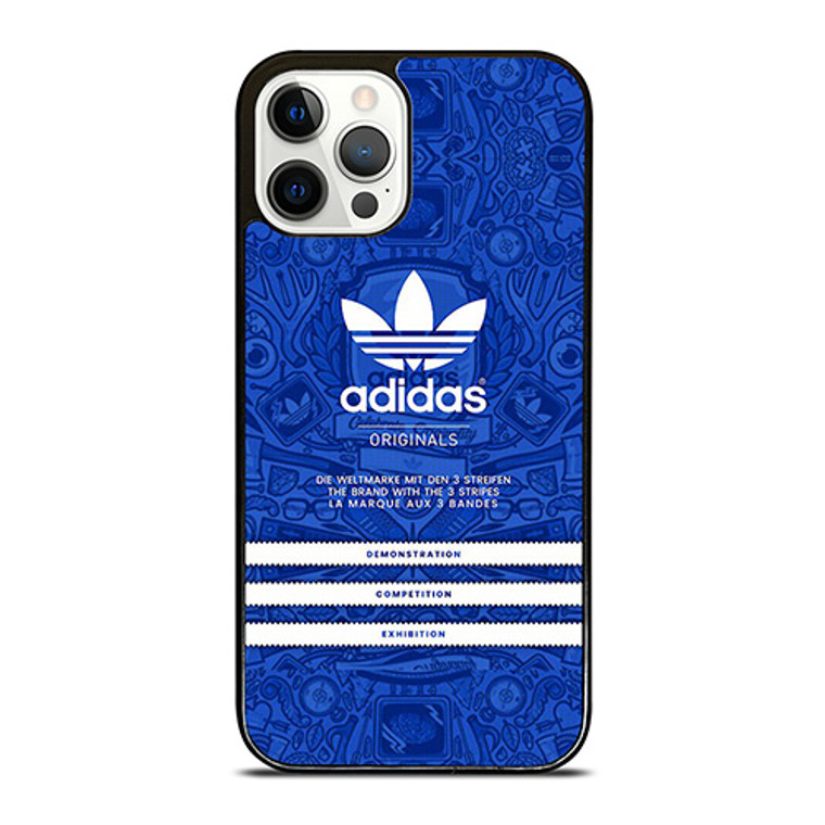 ADIDAS LOGO ORIGINALS BLUE iPhone 12 Pro Case Cover