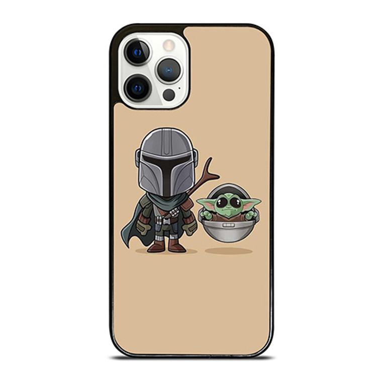 BABY YODA AND MANDALORIAN STAR WARS CUTE iPhone 12 Pro Case Cover