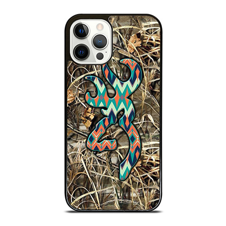 BROWNING CAMO LOGO CHEVRON iPhone 12 Pro Case Cover