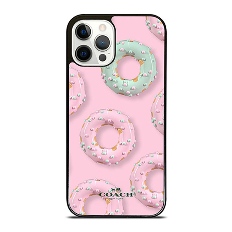 COACH NEW YORK LOGO DONUTS ICON iPhone 12 Pro Case Cover