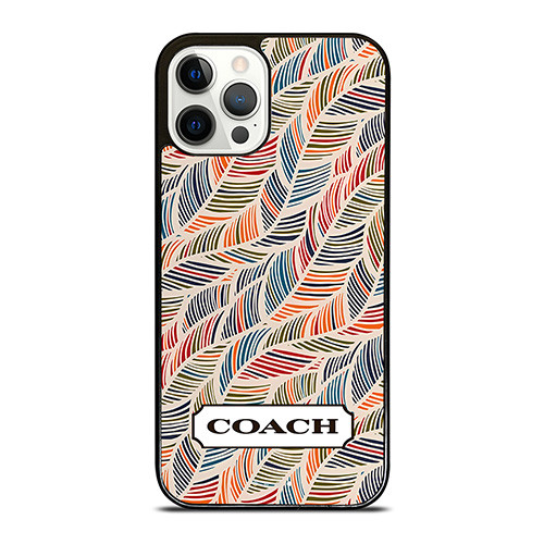 COACH NEW YORK LOGO MONOGRAM SEAMLESS PATTERN iPhone 12 Pro Case Cover