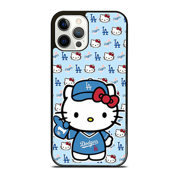 HELLO KITTY LA DODGERS LOS ANGELES BASEBALL iPhone 12 Pro Case Cover