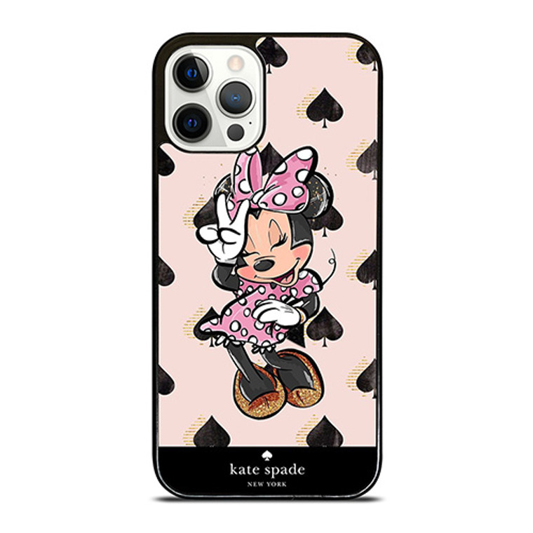 KATE SPADE NEW YORK LOGO MINNIE MOUSE DISNEY iPhone 12 Pro Case Cover