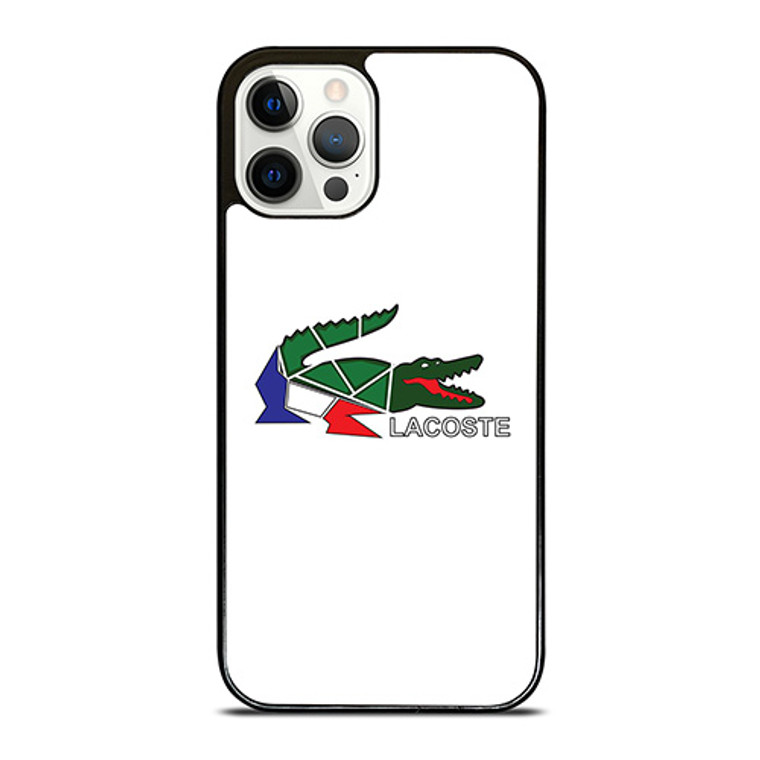 LACOSTE LOGO MOZAIC iPhone 12 Pro Case Cover