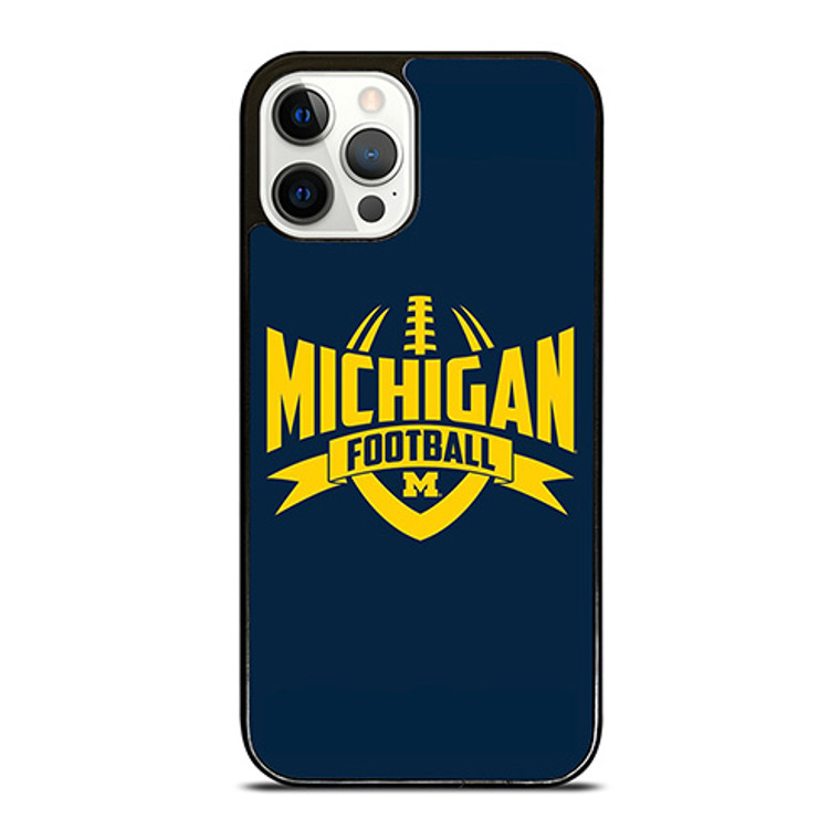 MICHIGAN WOLVERINES LOGO UNIVERSITY FOOTBALL ICON iPhone 12 Pro Case Cover