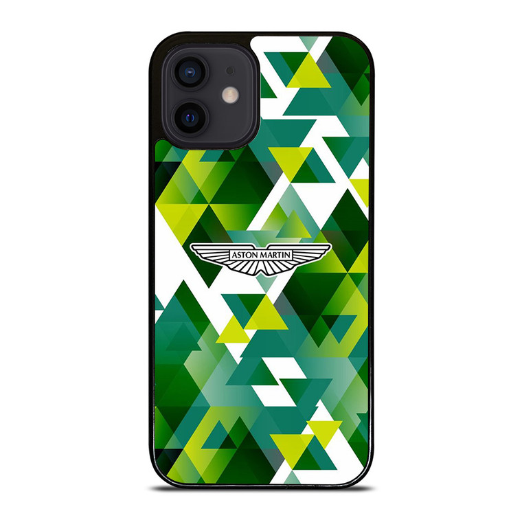ASTON MARTIN LOGO GREEN TRIANGLE iPhone 12 Mini Case Cover