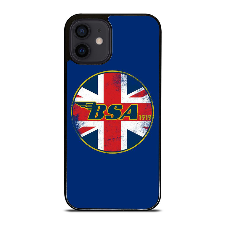 BSA MOTORCYCLE LOGO 1919 UNION JACK iPhone 12 Mini Case Cover