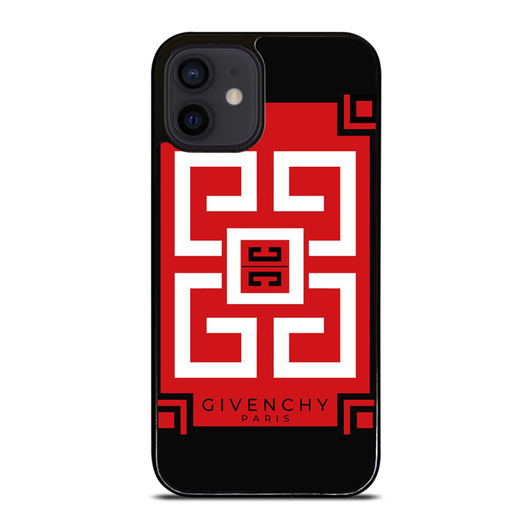 GIVENCHY PARIS RED LOGO iPhone 12 Mini Case Cover