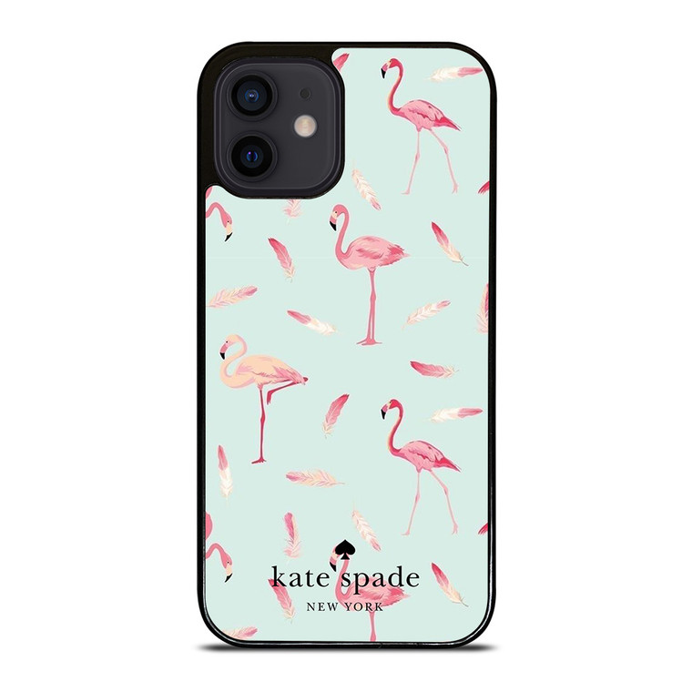 KATE SPADE NEW YORK LOGO FLAMINGOS iPhone 12 Mini Case Cover