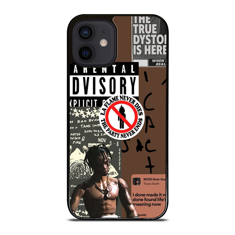 TRAVIS SCOTT RAPPER PARENTAL ADVISORY iPhone 12 Mini Case Cover TRAVIS SCOTT RAPPER PARENTAL ADVISORY iPhone 12 Mini Case Cover