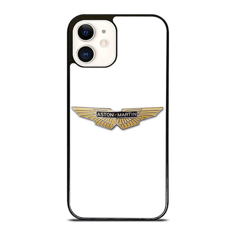 ASTON MARTIN CAR GOLD LOGO iPhone 12 Case Cover