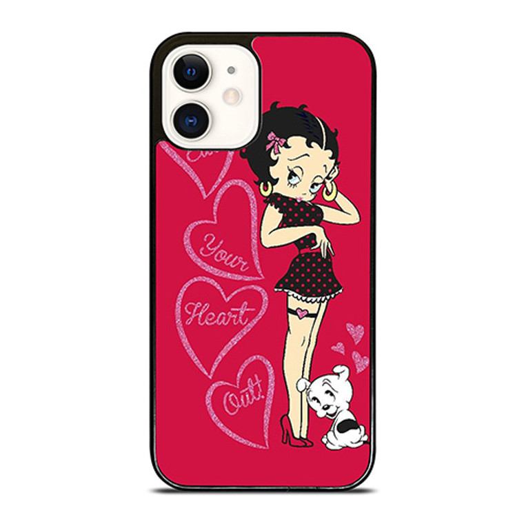 BETTY BOOP EAT YOUR HEART iPhone 12 Case Cover
