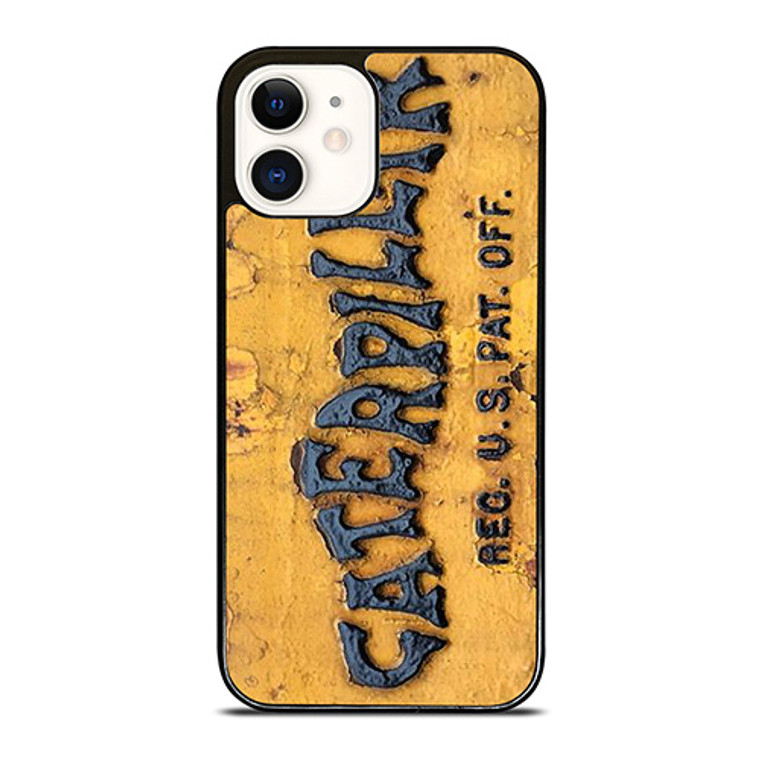 CATERPILLAR TRACTOR LOGO RUSTY EMBLEM iPhone 12 Case Cover CATERPILLAR TRACTOR LOGO RUSTY EMBLEM iPhone 12 Case Cover