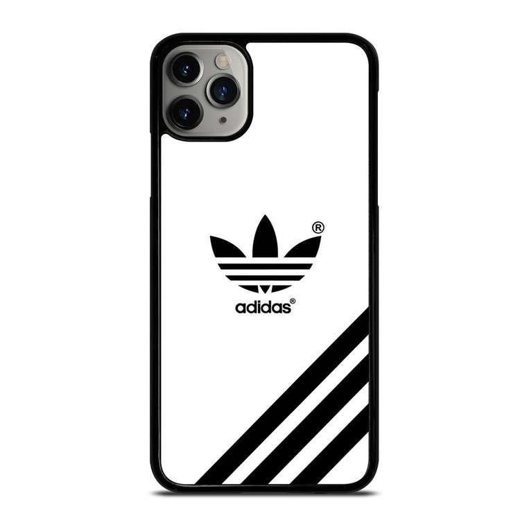 ADIDAS LOGO WHITE CLASSIC STRIPES iPhone 11 Pro Max Case Cover
