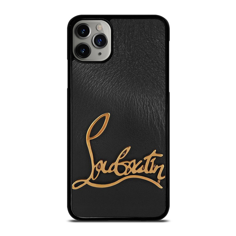 CHRISTIAN LOUBOUTIN LOGO LEATHER iPhone 11 Pro Max Case Cover