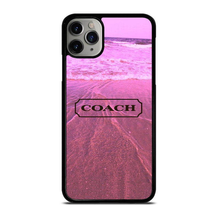 COACH NEW YORK LOGO PINK BEACH iPhone 11 Pro Max Case Cover