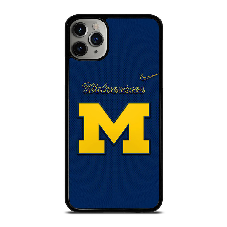 MICHIGAN WOLVERINES LOGO NIKE UNIVERSITY FOOTBALL iPhone 11 Pro Max Case Cover