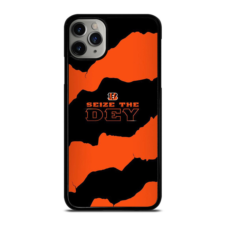 SEIZE THE DEY CINCINNATI BENGALS LOGO FOOTBALL TEAM iPhone 11 Pro Max Case Cover