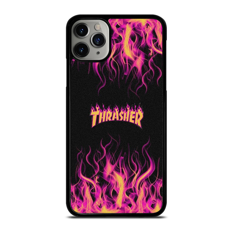 THRASHER FLAME SKATEBOARD MAGAZINE iPhone 11 Pro Max Case Cover