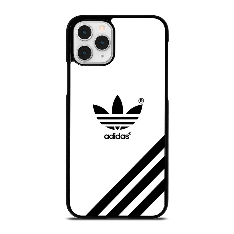 ADIDAS LOGO WHITE CLASSIC STRIPES.jpg iPhone 11 Pro Case Cover