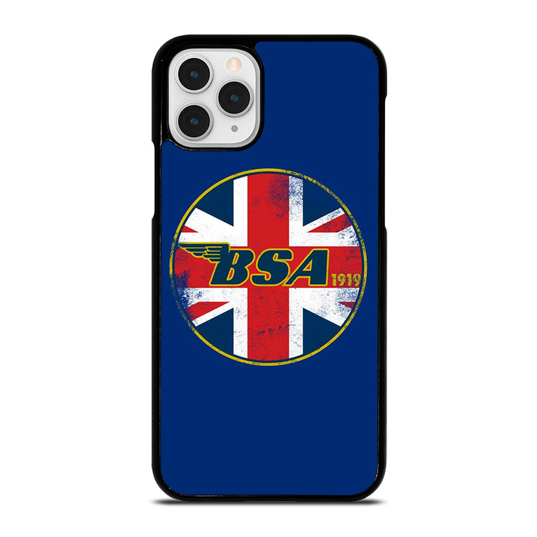 BSA MOTORCYCLE LOGO 1919 UNION JACK.jpg iPhone 11 Pro Case Cover